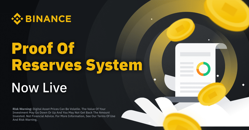 Binance Introduces The Launch of Proof-of-Reserves System
