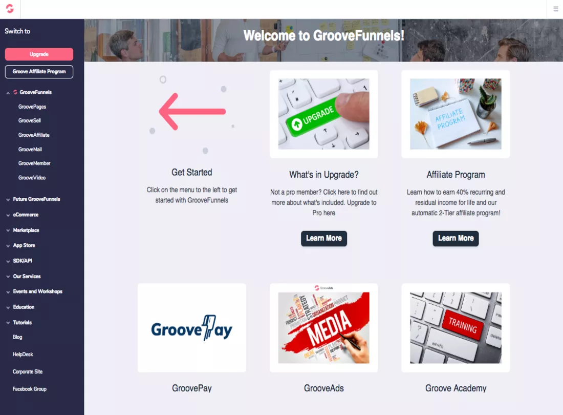GrooveFunnel Desktop Promo