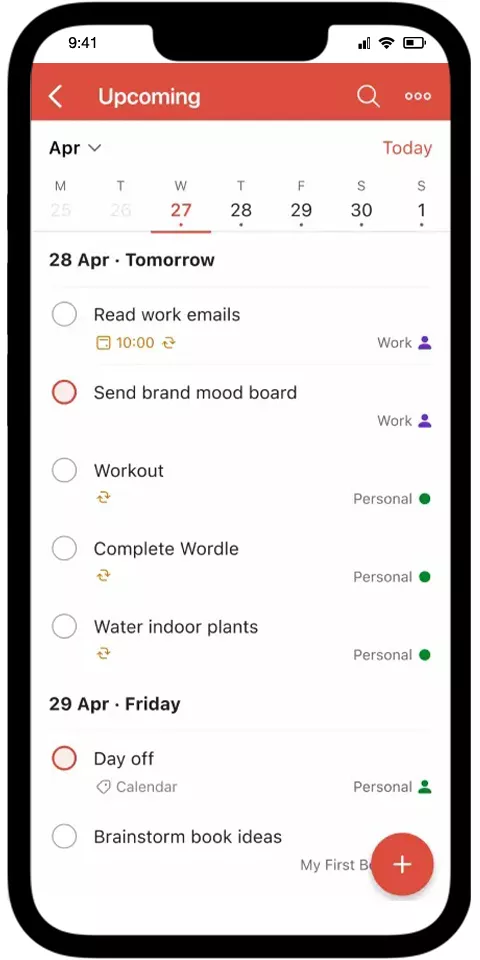 Todoist Mobile View 1